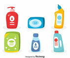 Soap And Detergent Vector Set