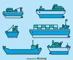 Ships And Boats Vector Set