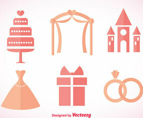 Wedding Pink Icons