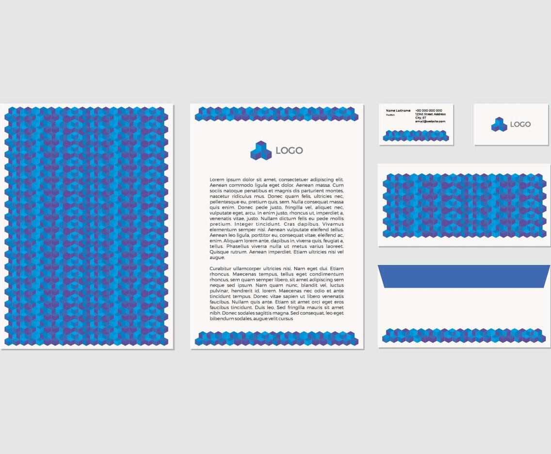 Free Vector Letterhead Design