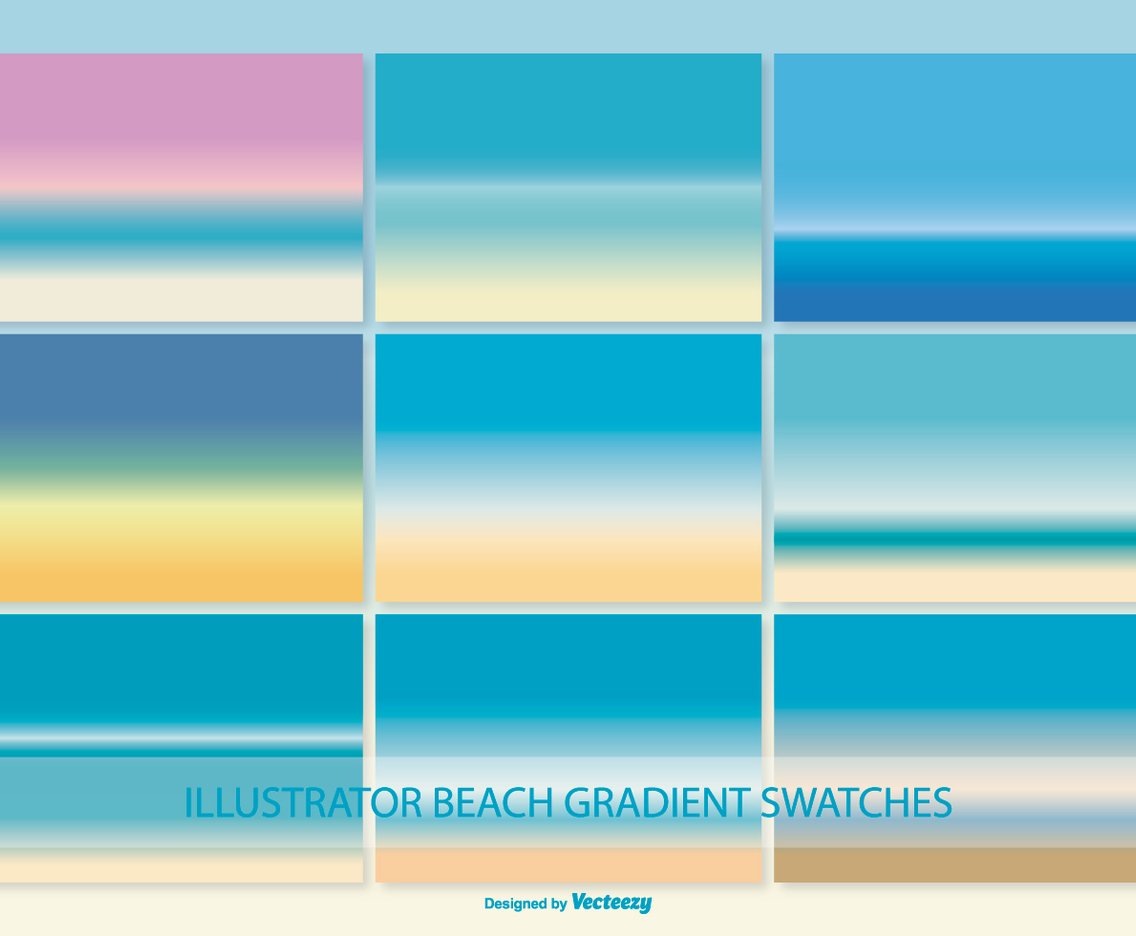 Illustrator Gradient Beach Swatches