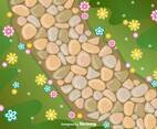 Vector Stone Path Vector Illustration