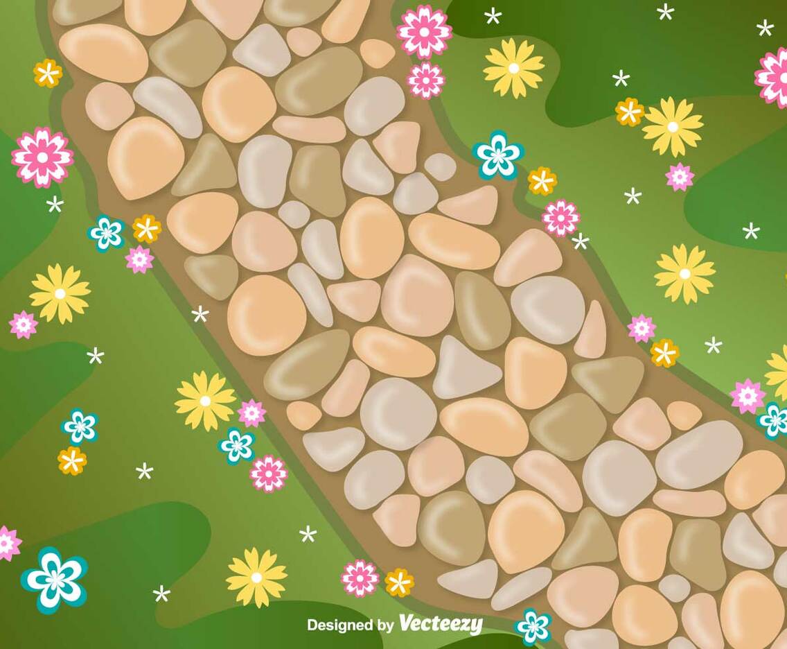 Vector Stone Path Vector Illustration