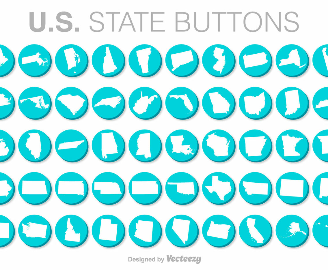 United States Vector Buttons