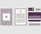 Free Purple Vector Letterhead Design