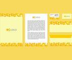 Free Yellow Vector Letterhead Design