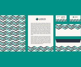 Free Chevron Vector Letterhead Design