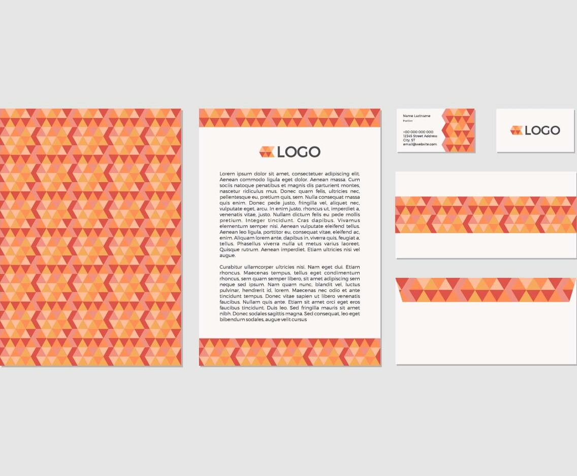 Free Abstract Vector Letterhead Design
