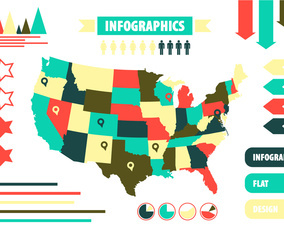 Free Vector US Infographics