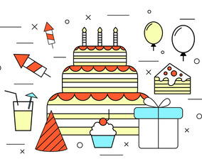 Birthday Vector Icons