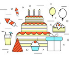 Birthday Vector Icons