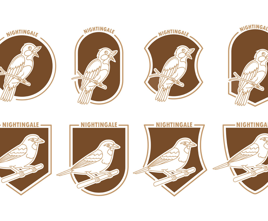 Set Of Nightingale Badges