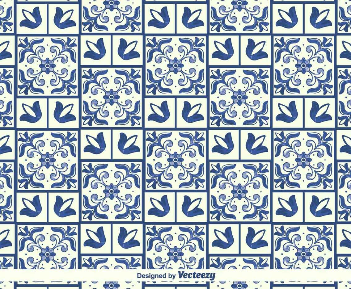 Vector Traditional Azulejos Pattern
