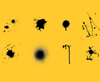 Spraypaint drips vector pack