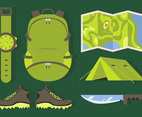 Mountaineer Elements Illustrations Vector