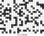Vector Black Sudoku Puzzle Game
