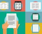 Free Ereader Vector Illustrations