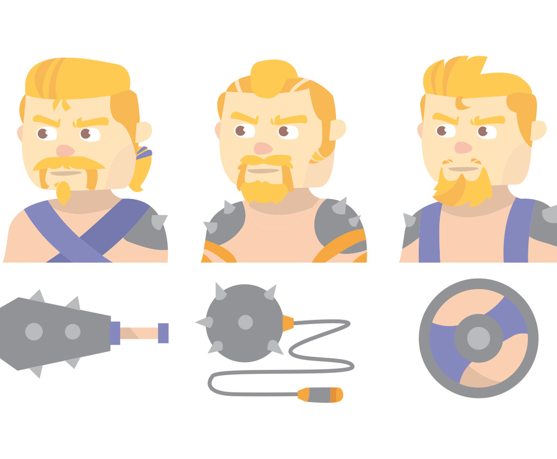 Barbarian Vector Set