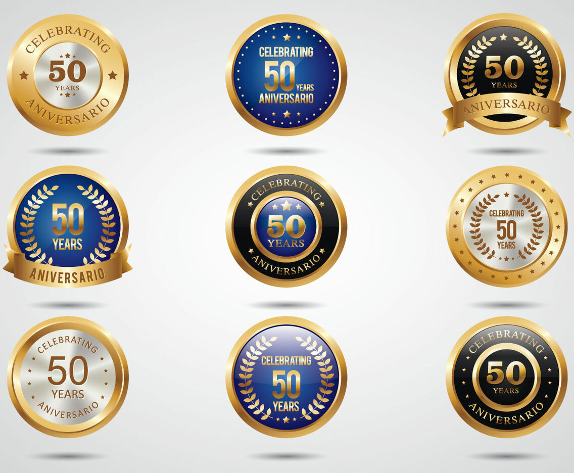 Free Aniversario Golden Labels
