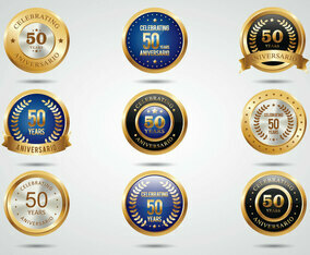 Free Aniversario Golden Labels