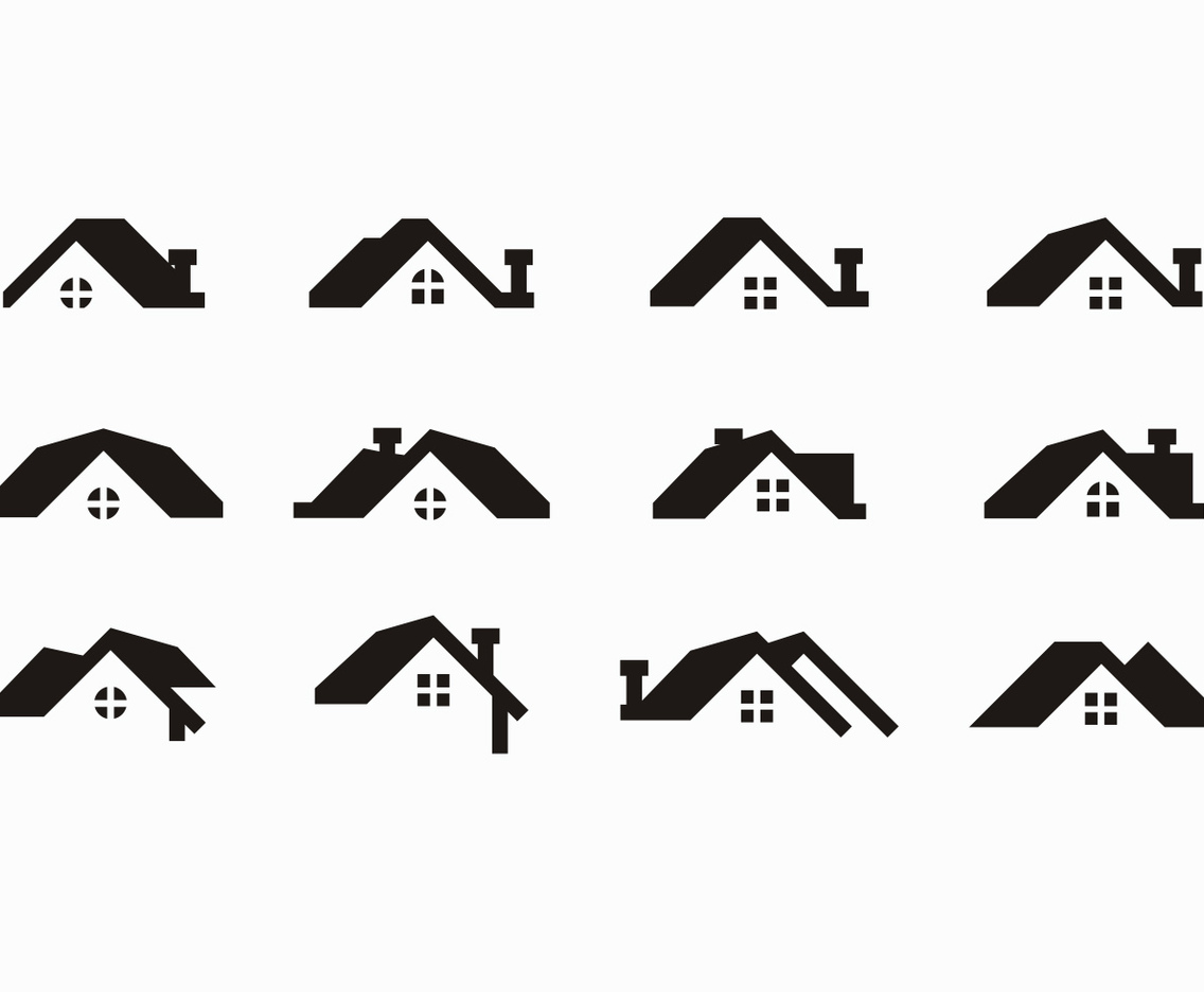 Free Black Rooftops Vector