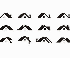 Free Black Rooftops Vector