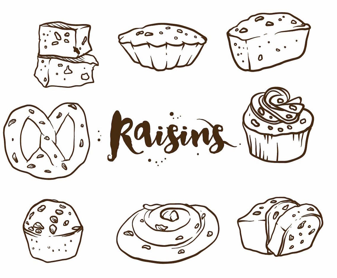 Raisins Cake Set