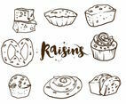 Raisins Cake Set