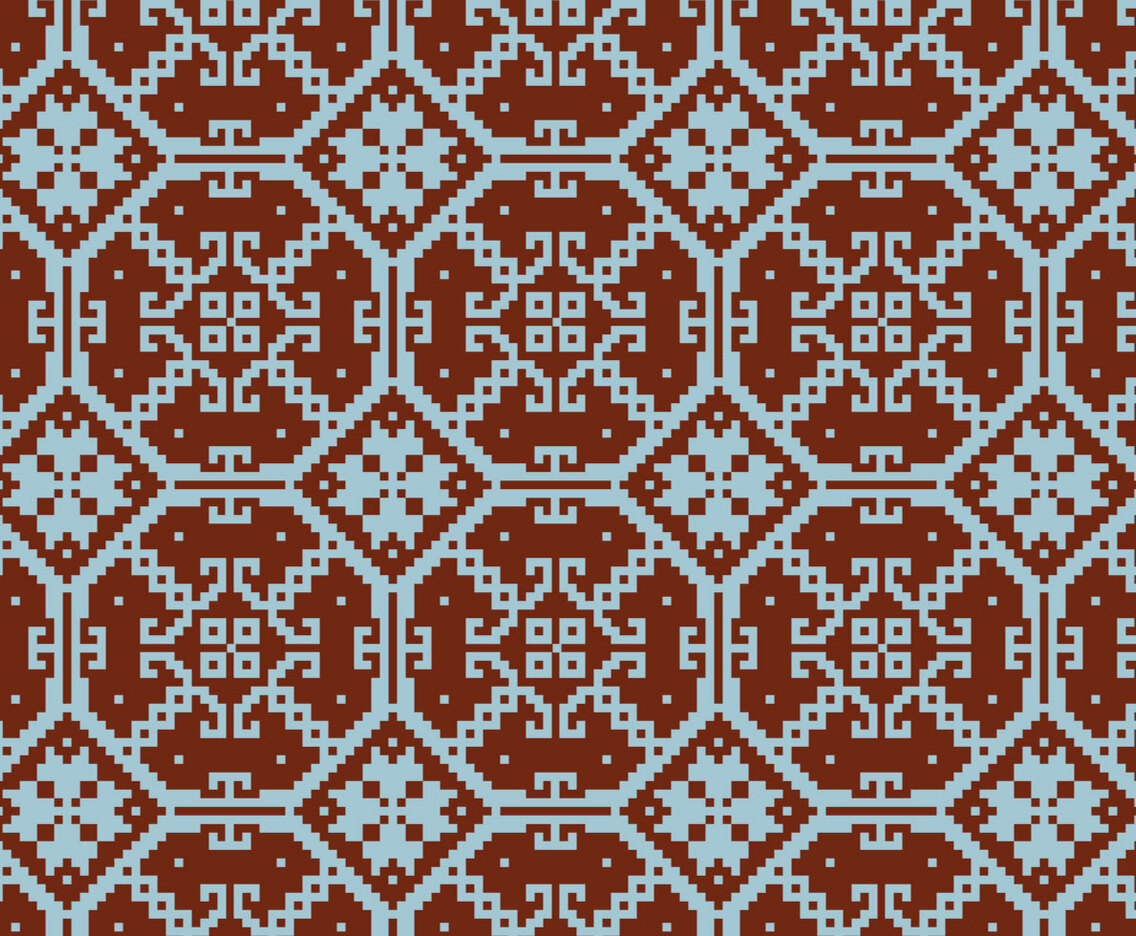 Crosstitch Motif Pattern Background