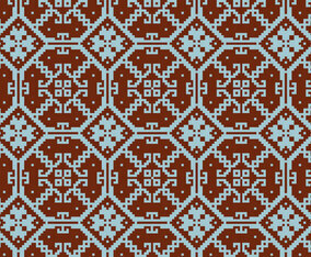 Crosstitch Motif Pattern Background