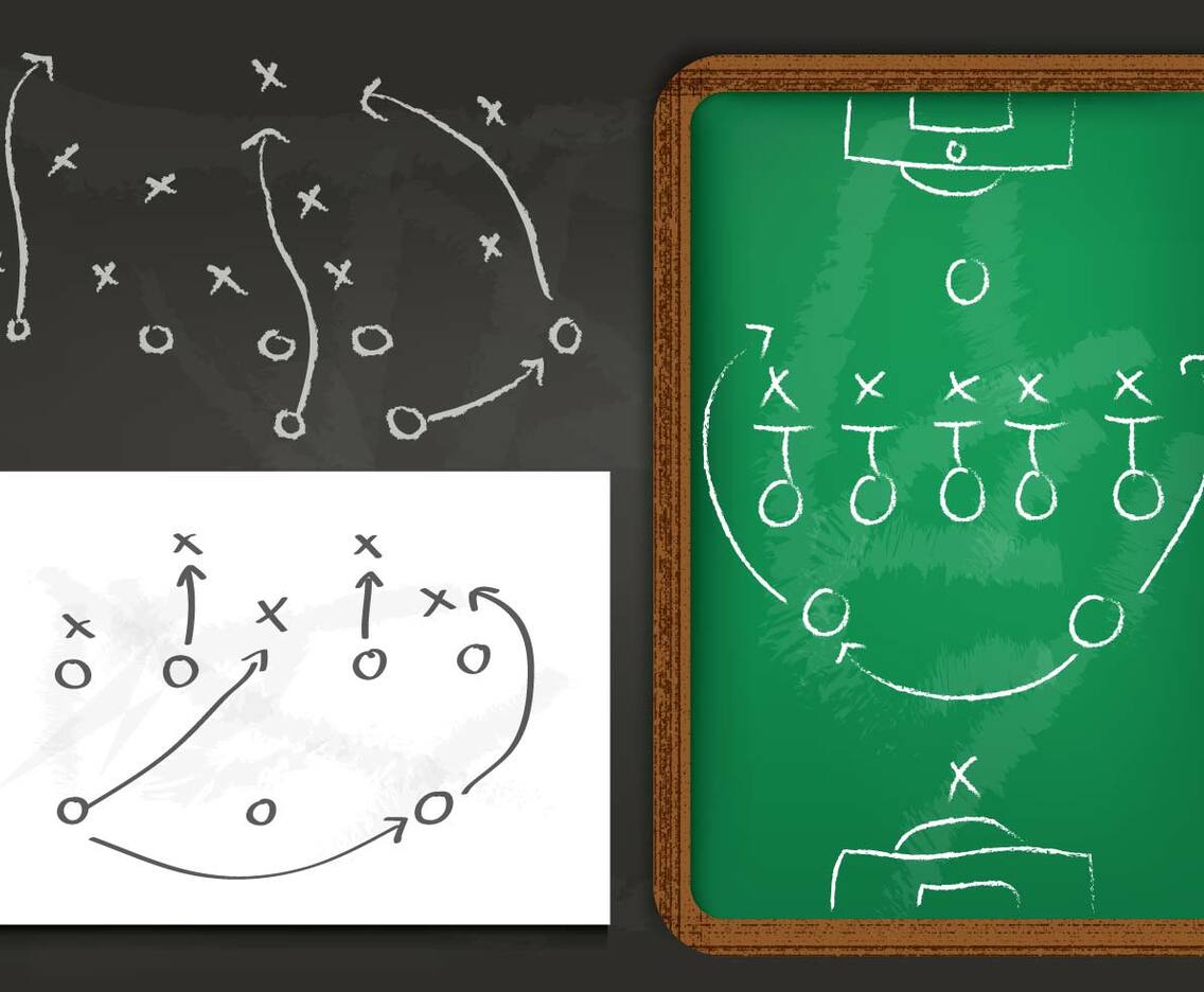 Playbook Chalkboard Vector