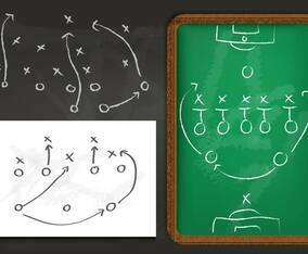 Playbook Chalkboard Vector