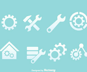 Service Tools Icons Vectors