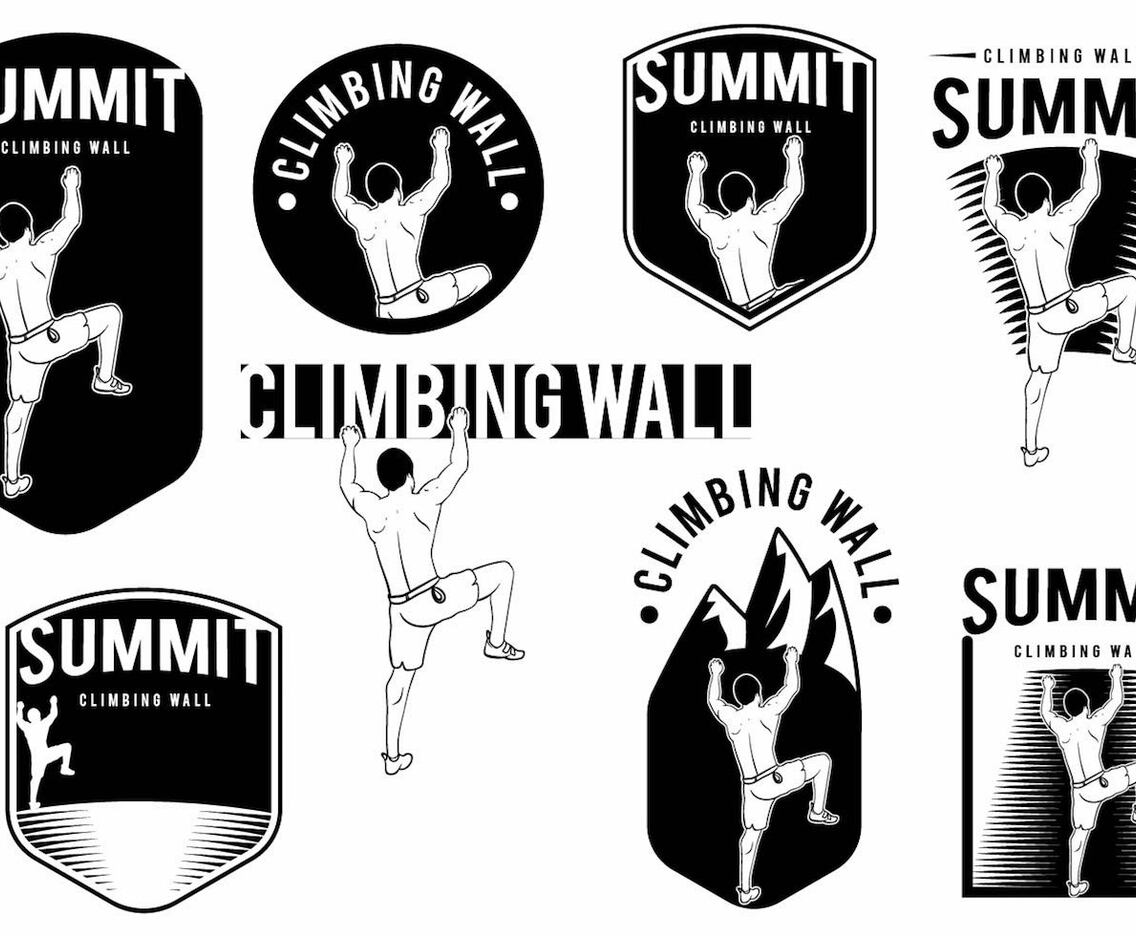 Climbing Wall Badge Set