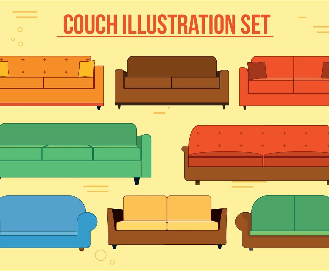 Free Couch Vector Set