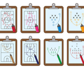 Set Of Playbook Vector