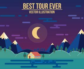 Free Best Tour Ever Vector Illustration