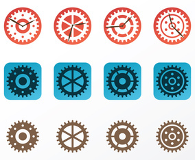Clock Parts Vectors