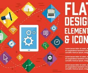 Free Flat Design Vector Icons