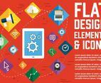 Free Flat Design Vector  Icons