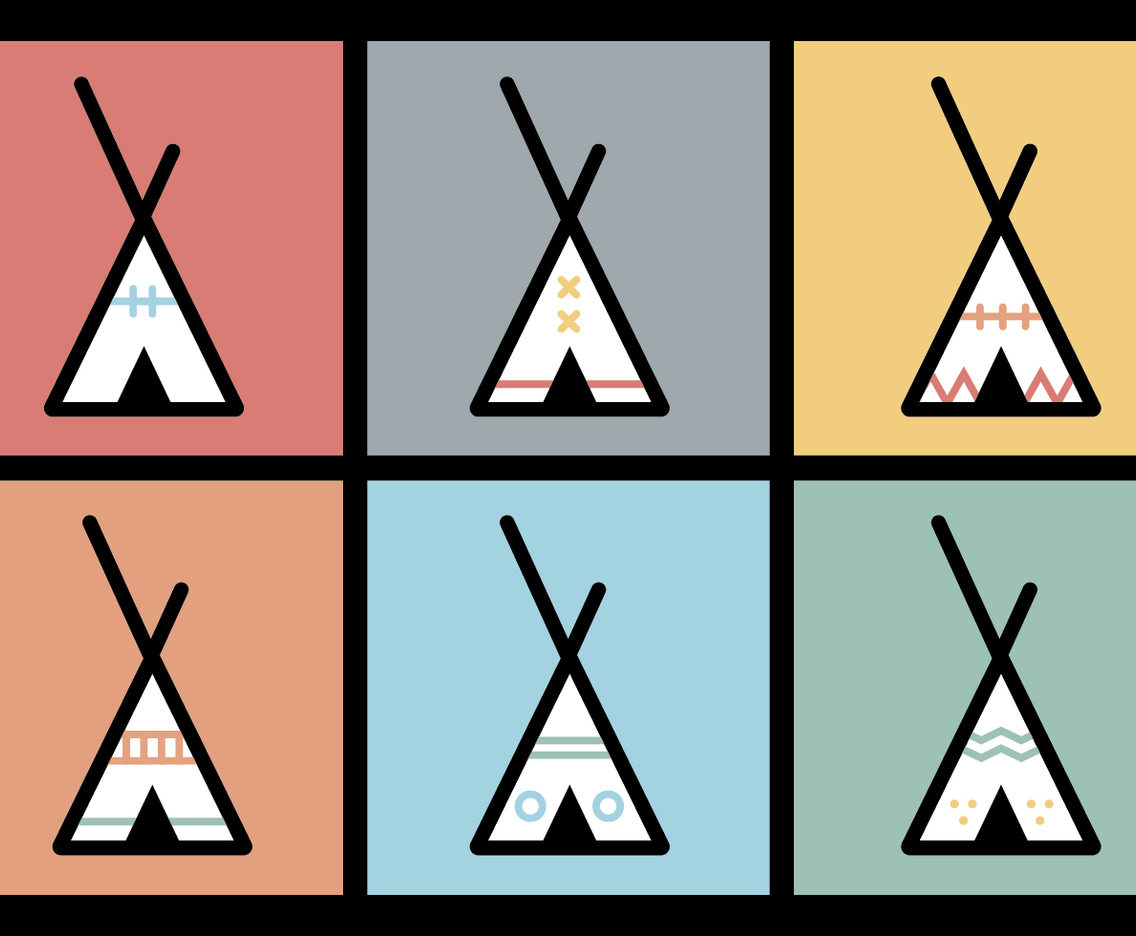 Tipi vector illustrations 2