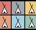 Tipi vector illustrations 2