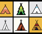 Tipi vector illustrations 1