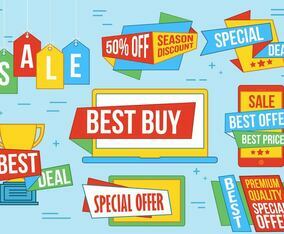 Free Special Offer Vector Labels