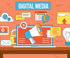 Free Vector Digital Media