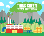 Free Think Green Vector Illustration