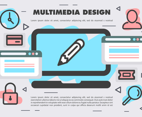 Free Vector Multimedia Design
