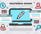 Free Vector Multimedia Design