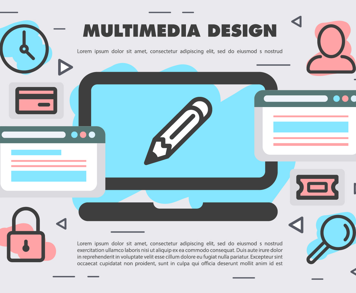 Free Vector Multimedia Design