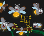 Cute Cartoon Firefly